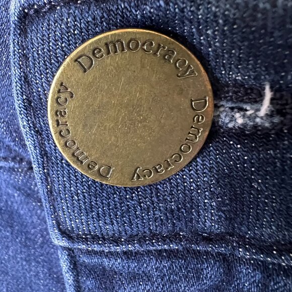 Democracy Jeans Womens Size 16W Ab Technology Dark Wash Bootcut Classic Denim - Picture 8 of 16